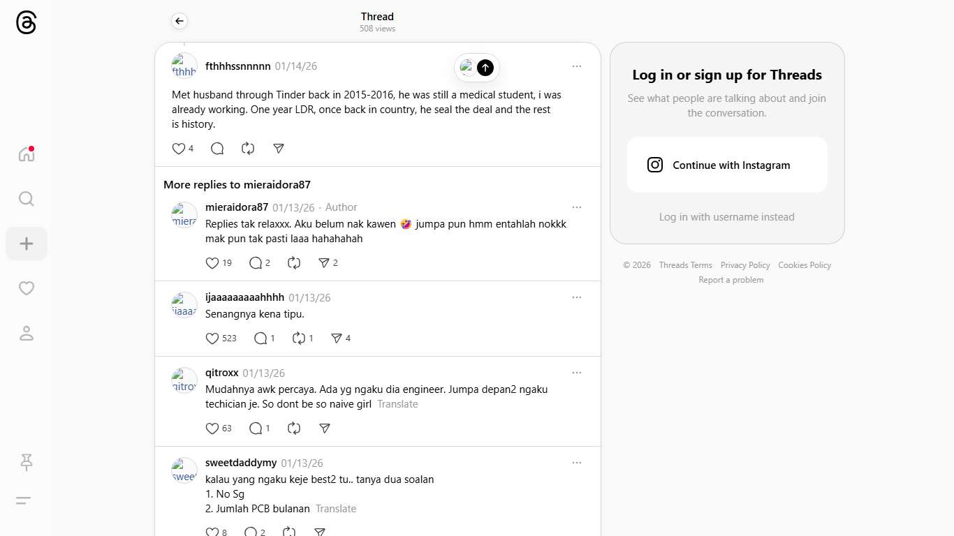 Met husband through Tinder back in 2015-2016, he was still a medical student, i was already working. One year LDR, once back in country, he seal the deal and the rest is history.
